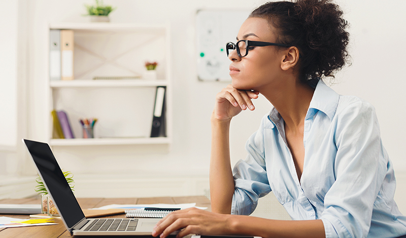 The Verdict on Email Attachments. Are They Good or Bad? | Everlytic Tech Blog Image 2 Everlytic Everlytic | Email Attachments - Good or Bad | Blog | Lady working on laptop