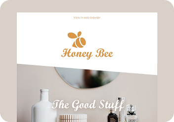 ready to use template in email marketing software