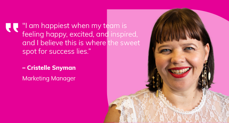 Cristelle Snyman, Marketing Manager