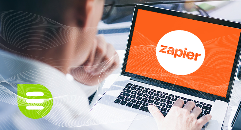 Simplify Communication Automation With Our New Zapier Integration_Everlytic Blog_Zapier & Everlytic Design on Laptop