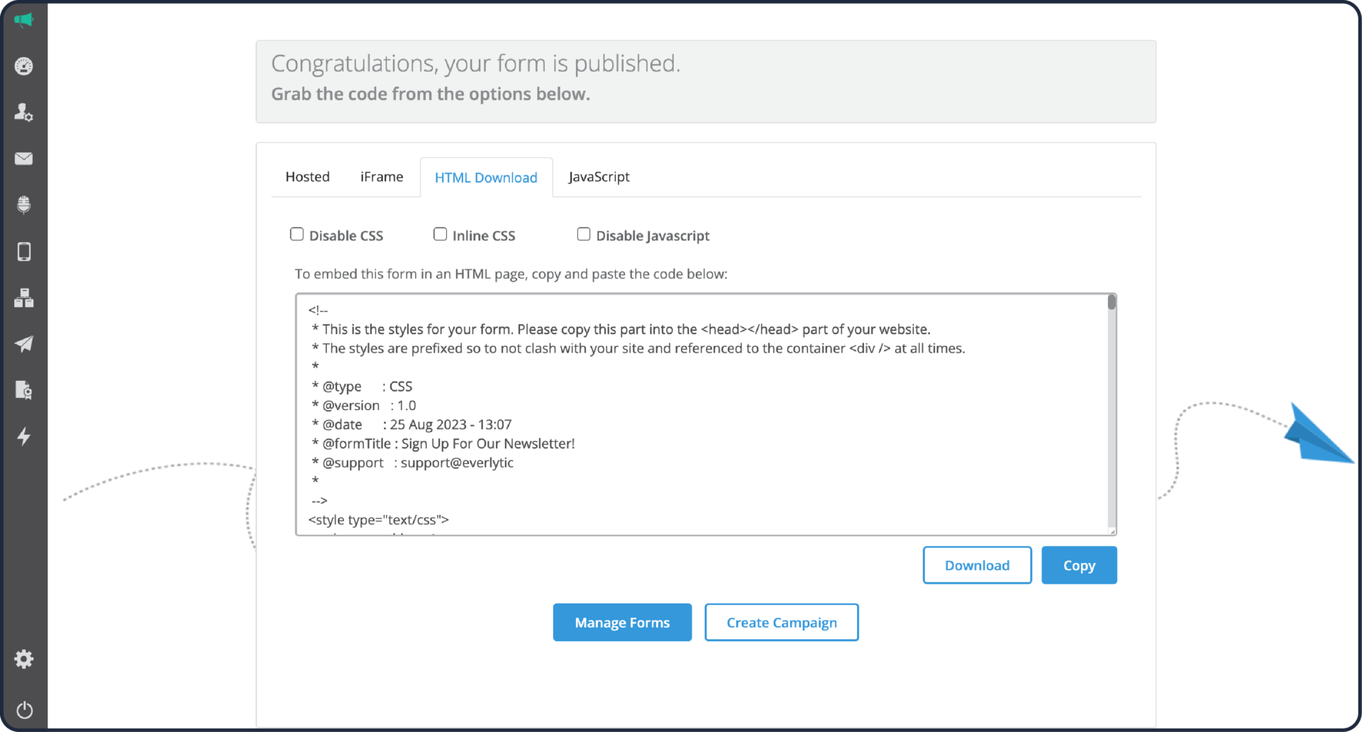 8 Steps to Building a Subscription Form on Everlytic | Step 11 Everlytic Step 11 | Everlytic | 8 Steps to Building a Subscription Form on Everlytic