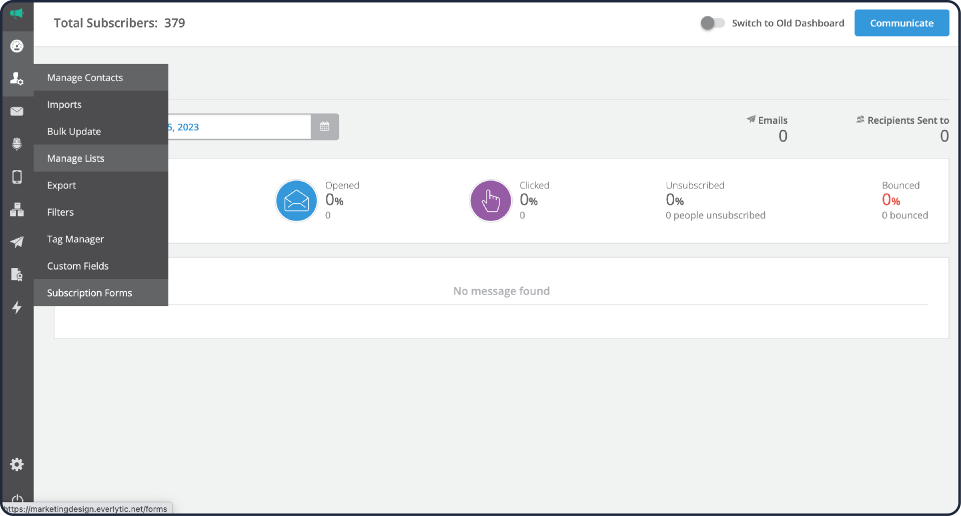 8 Steps to Building a Subscription Form on Everlytic_Everlytic Blog_Step 1_Create a Draft Subscription Form